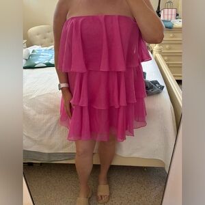 Abercrombie and Fitch Pink Layered Dress